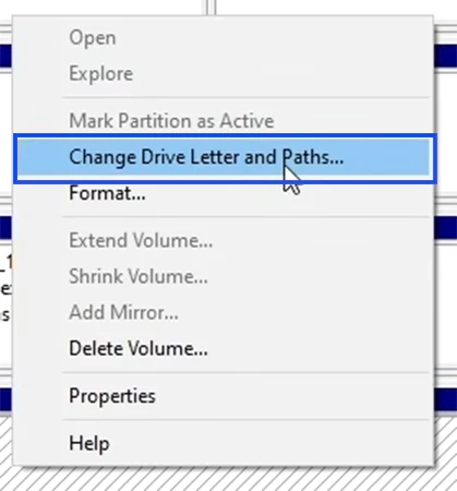 Change Drive Letter and Path