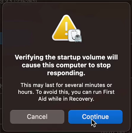 Click Continue
