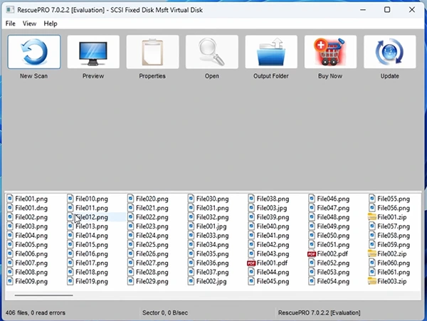 Preview the received files