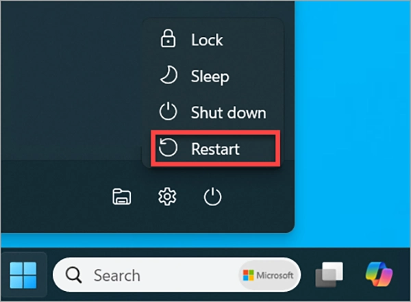 Restart the PC
