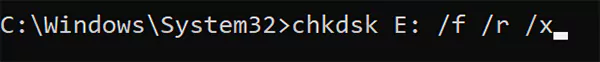 Run Command to Fix Errors and Locate Bad Sectors