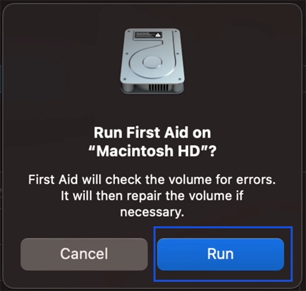 Run button