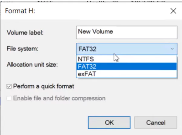 Select File System
