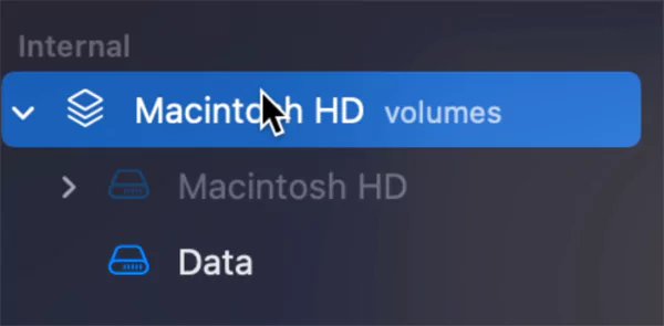 Select the Drive