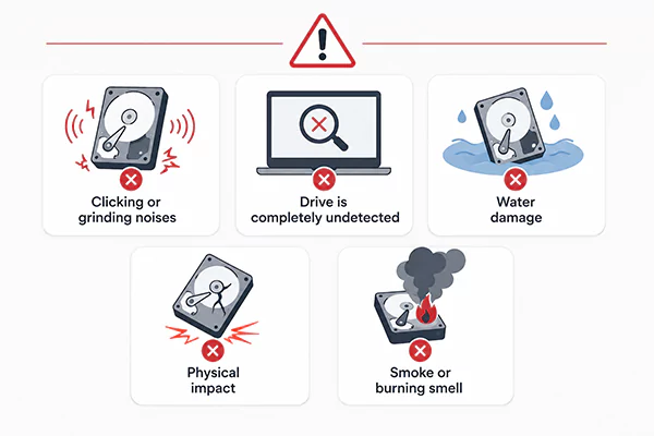 When to avoid DIY data recovery