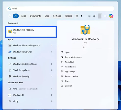 Windows File Recovery