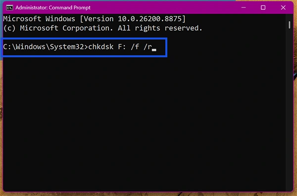 CHKDSK command