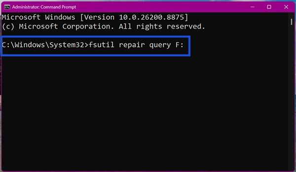 fsutil command