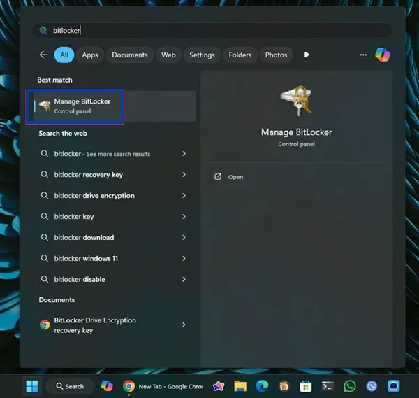 BitLocker recovery