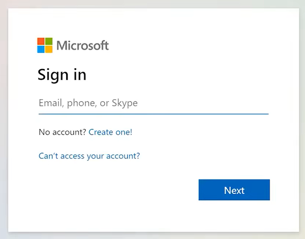 Enter the email address and password