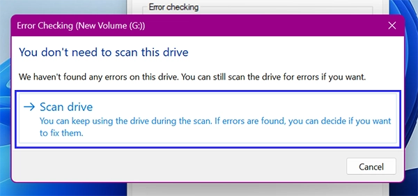Scan drive