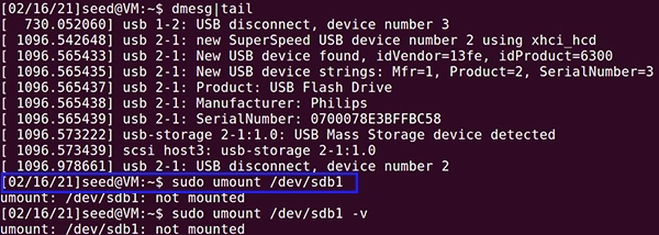 Unmount drive