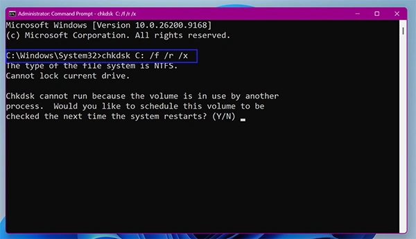 chkdsk command