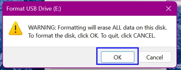 Click the Start buttone