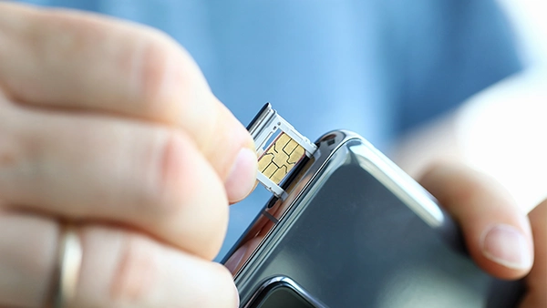 Insert the SD card into your phonees built-in slot