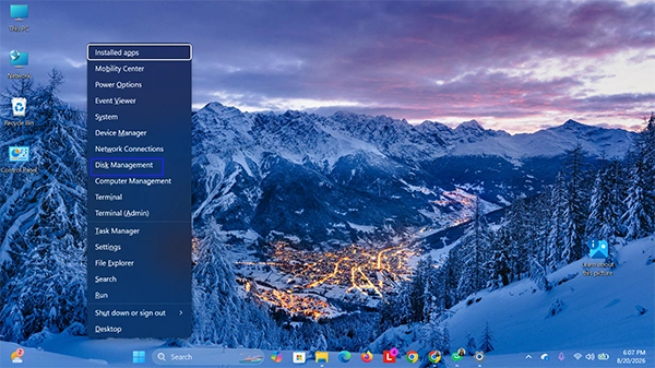 Open Disk Management