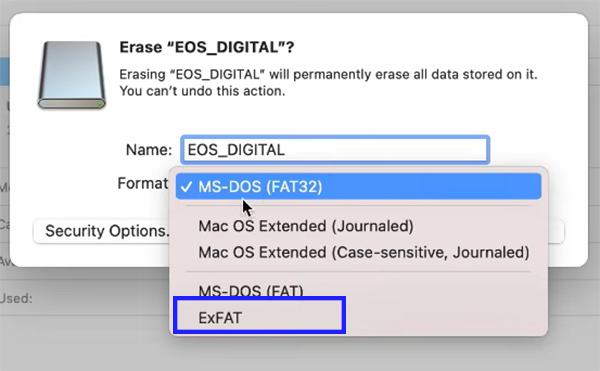 how to format sd card to fat32